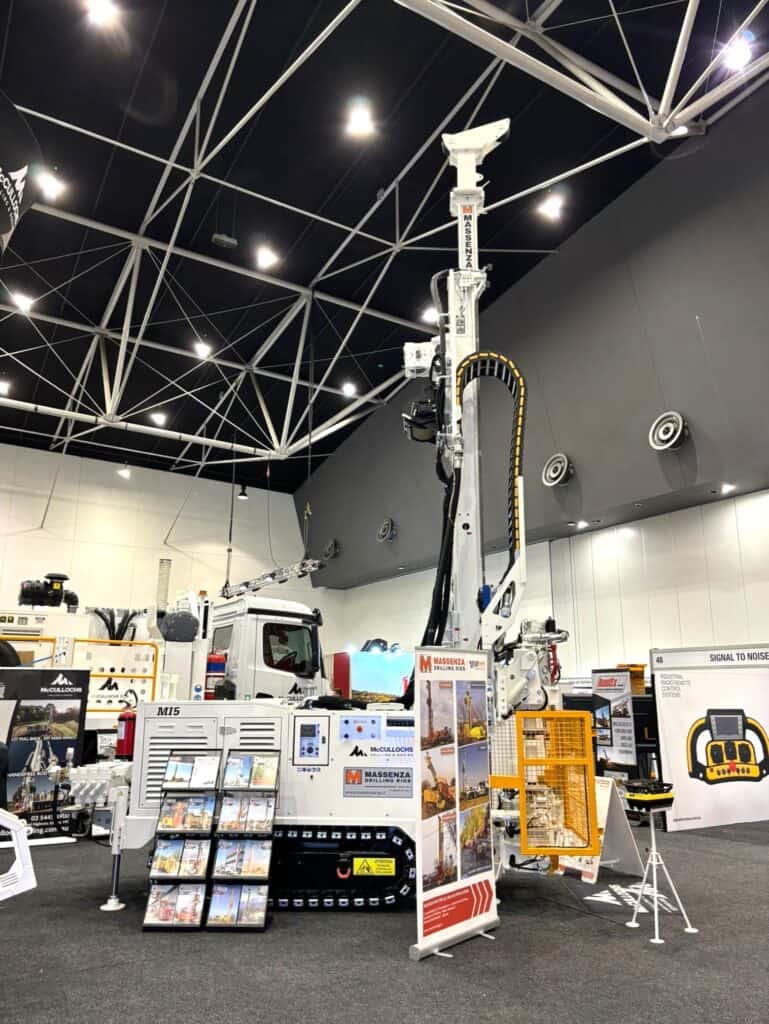 Massenza drilling rigs booth Drill 24  Australia 2024