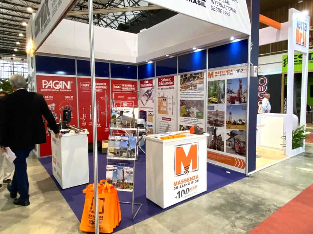 Massenza drilling rigs booth Cobramseg Brasil 2024